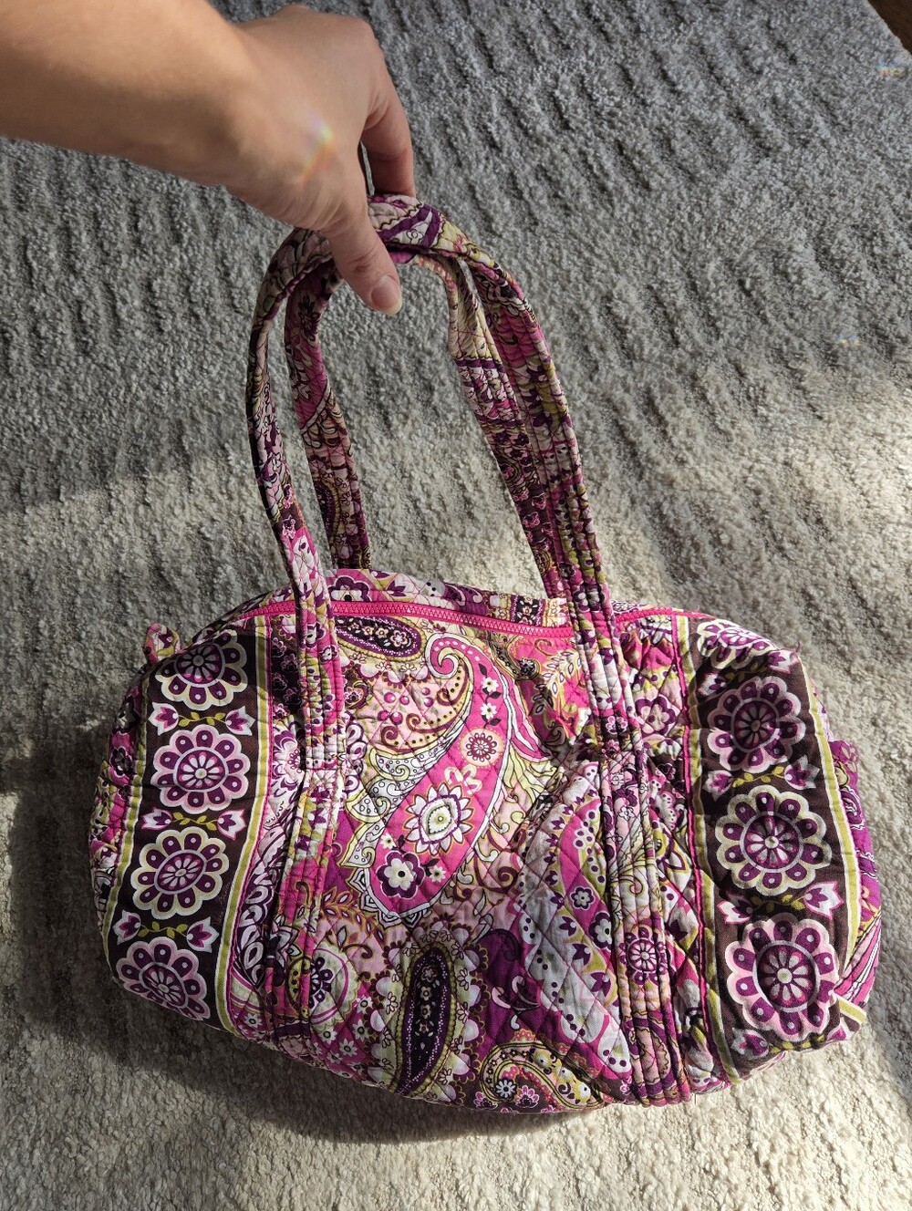 Vera Bradley Very Berry Paisley Duffel Bag